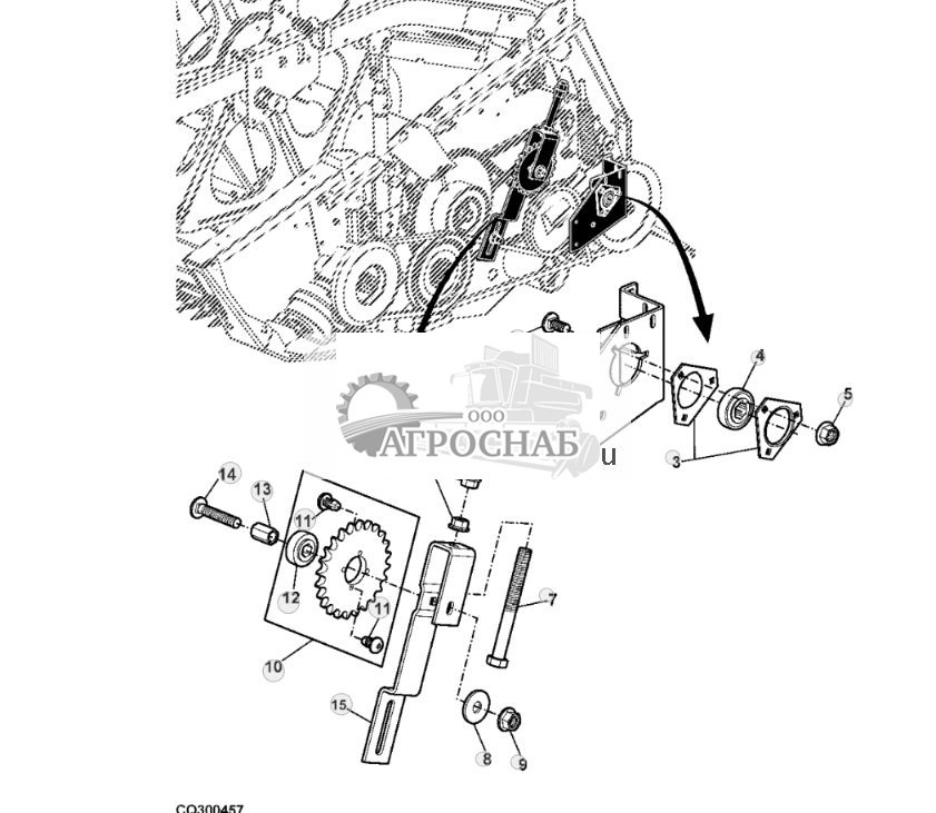 BEARINGS AND CHAIN TENSIONER FOR AUGER DRIVE - ST549908 26.jpg